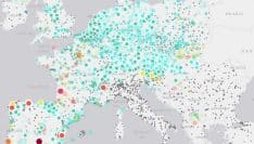 Une carte interactive pour sensibiliser à la pollution de l'air en Europe