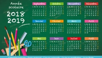 Publication du calendrier scolaire 2018-2019 : les dates à retenir