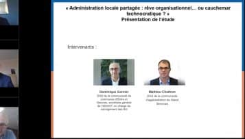 “Administration locale partagée : rêve organisationnel… ou cauchemar technocratique ?” Présentation de l’étude