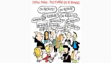 Le dessin du mois : emploi public, plus d'offres que de demandes