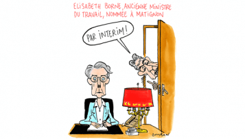 Le dessin du mois : Élisabeth Borne, ancienne ministre du Travail, nommée à Matignon